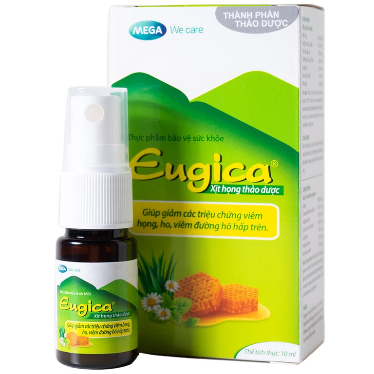 Xịt họng thảo dược Eugica – Lọ 10ml