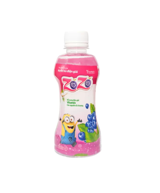 Nước bù điện giải Zozo hương việt quất – Chai 250ml