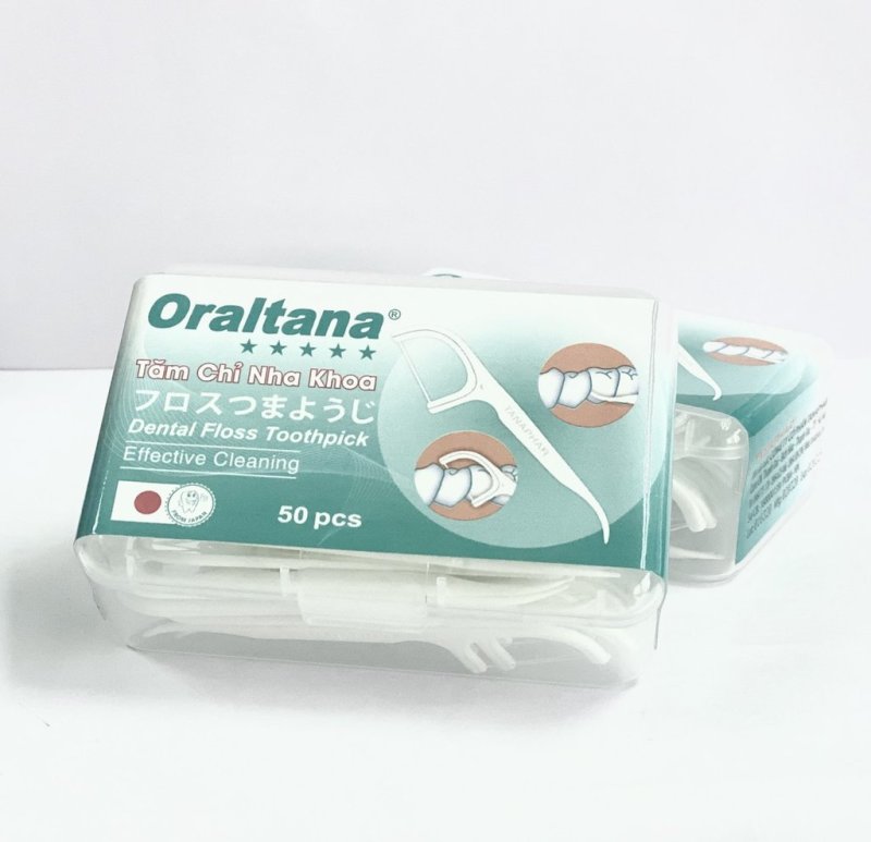 Tăm chỉ nha khoa Oraltana – Hộp 50 cái