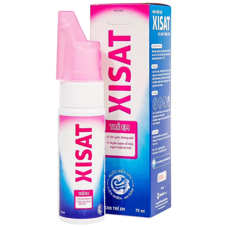 Dung dịchxịt mũi Xisat trẻ em – Lọ 75ml