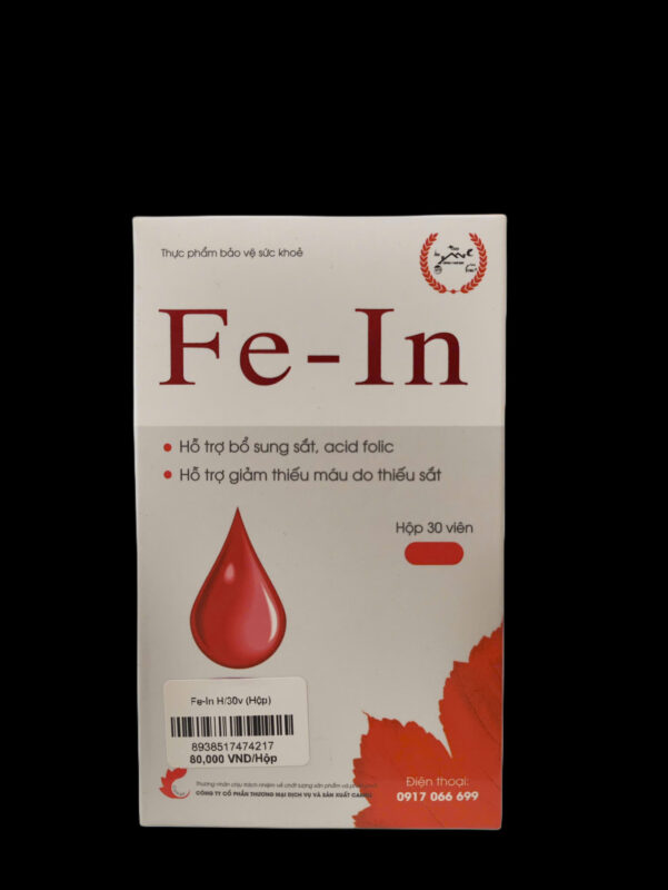Viên uống Fe – In – Hộp 30 viên
