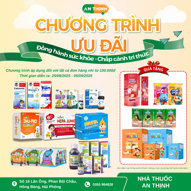 ĐỒNG HÀNH SỨC KHỎE – CHẮP CÁNH TRI THỨC CÙNG NHÀ THUỐC AN THỊNH