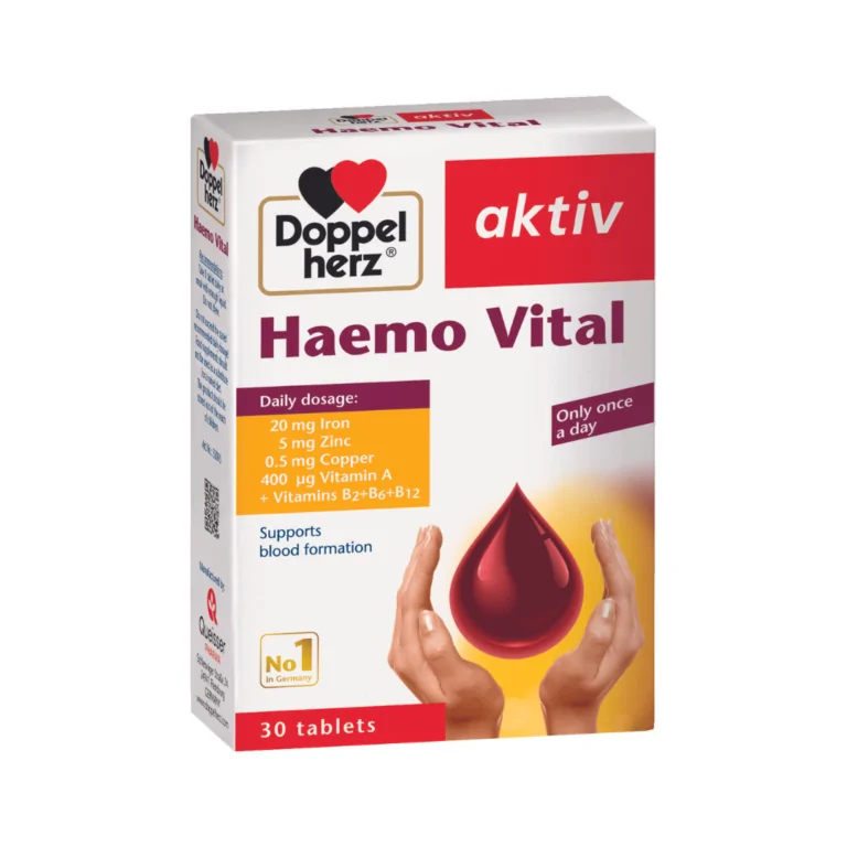 Thực phẩm bảo vệ sức khỏe Doppel herz HAEMO VITAL – Hộp 30 viên